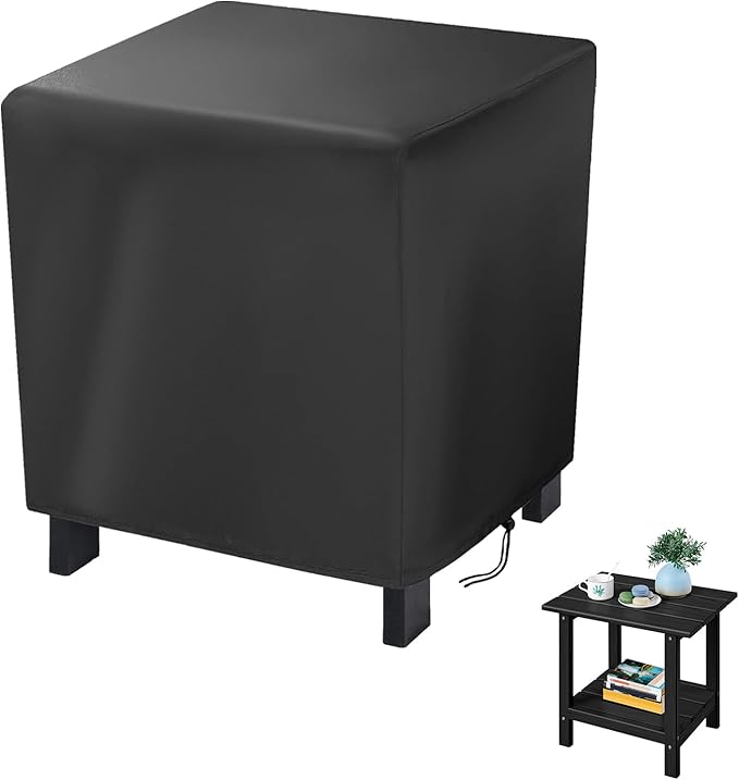 Outdoor Furniture Cover Small, 15 Inch Square Patio Table Covers, Waterproof by Jungdaoutdoorfurniturecover