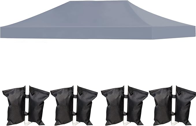 LIUJIAYI Pop Up Canopy Replacement Top, 10x20 Heavy Duty 500D UV Protection by Unknown