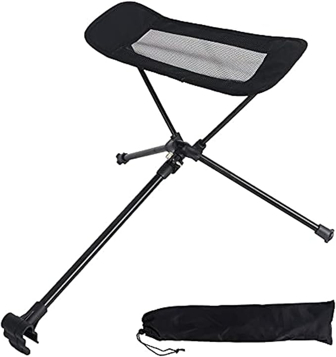 Universal Camping Chair Foot Rest Ottoman Folding Attachable Leg Rest Recliner by Limecute