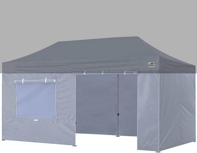 Eurmax USA Full Zippered Walls for 10 x 20 Easy Pop Up Canopy Tent, Enclosure by Eurmax
