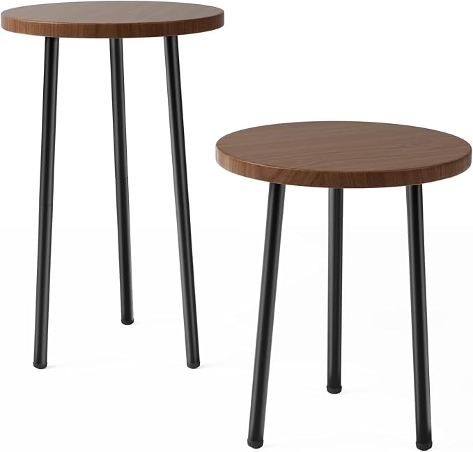 Plant Stand Indoor 2 Pack: Plant Table 14''&20'' Wooden & Metel Heavy Duty - Image 8