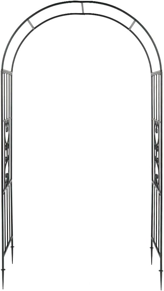 Outvita 7.3FT Garden Arch Arbor, Heavy Duty Metal Arbour Archway, Decorative - Image 2