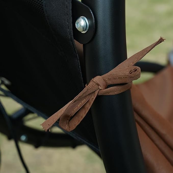 Hanging Lounge Chair Replacement Cushion and Umbrella Set – Rust Color - Image 5