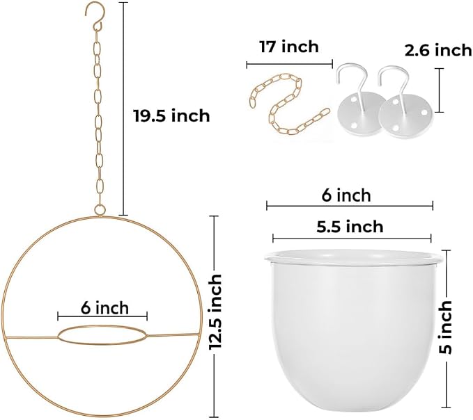 2 Pack Hanging Planters for Indoor Plants - Image 5