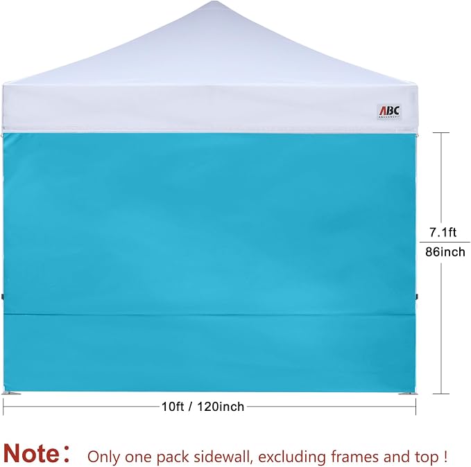 ABCCANOPY Instant Canopy SunWall 10x10 FT, 1 Pack Sidewall Only, No Frame or Top - Image 2
