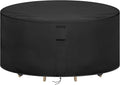 Round Patio Furniture Covers Waterproof, 96 Inch Outdoor High Round Table Cover by Hiticover