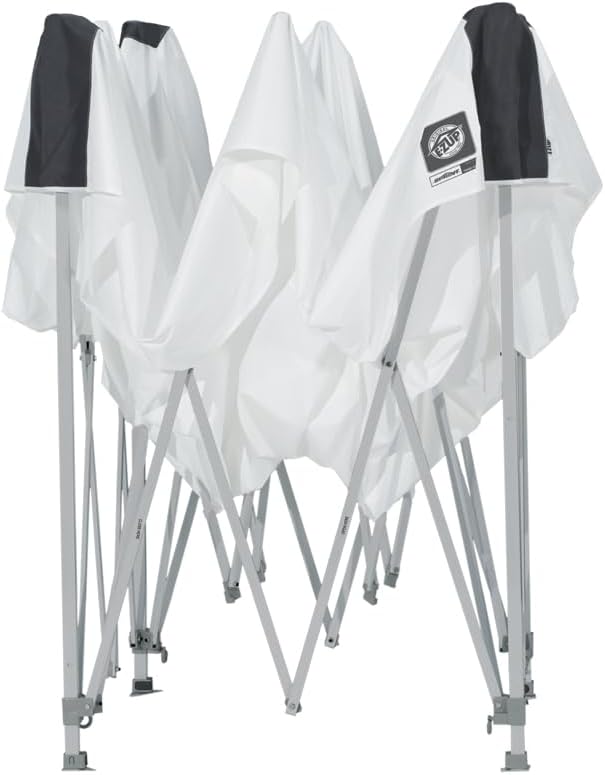 E-Z UP Ambassador Instant Pop Up Canopy Tent, Roller Bag and 4 Piece Spike Set - Image 4