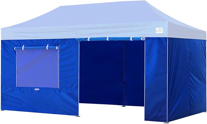 Eurmax USA Full Zippered Walls for 10 x 20 Easy Pop Up Canopy Tent, Enclosure by Eurmax