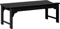 Westin Outdoors Malibu WO 48" Length Backless Poly Wood Outdoor/Garden Bench by WOHomeFurniture
