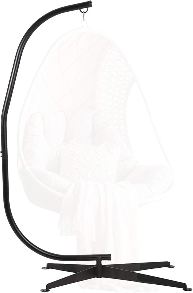 FDW Hanging Hammock Stands Hammock Chair Stands, C Stand Outdoor Solid Steel by FDW