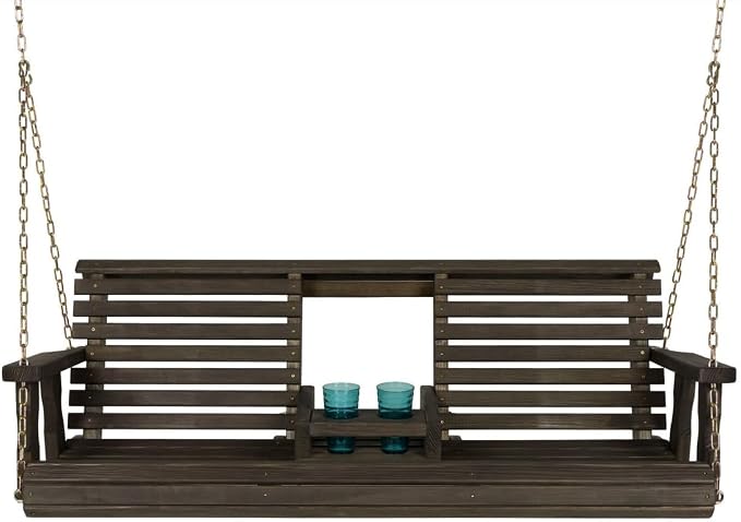 Porchgate Amish Heavy Duty Console Porch Swing - Image 3
