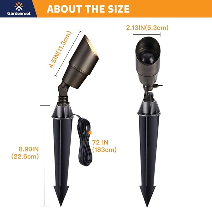 Gardenreet Brass Landscape Lighting Kit - Image 5