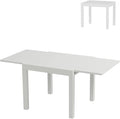 Expandable Patio Table for 4-6 Persons, Extentable Outdoor Dining Table Set by GAOMON