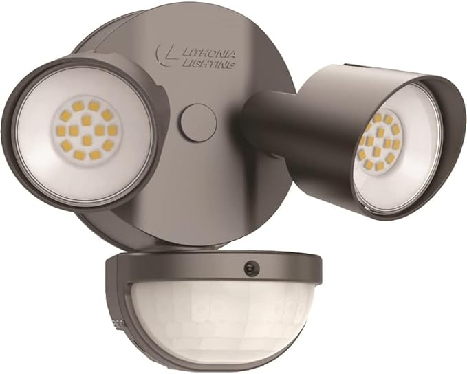 Lithonia Lighting HomeGuard 2-Light LED Outdoor Flood Lights, Motion Sensor by AcuityBrands