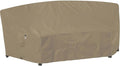 Curved Patio Furniture Cover for Outdoor Sectional Sofa, Lawn Outside Garden by Flexiyard