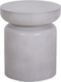Afterglow Terrafab Concrete Look Side Table End Table Natural Decorative Garden by Afterglow