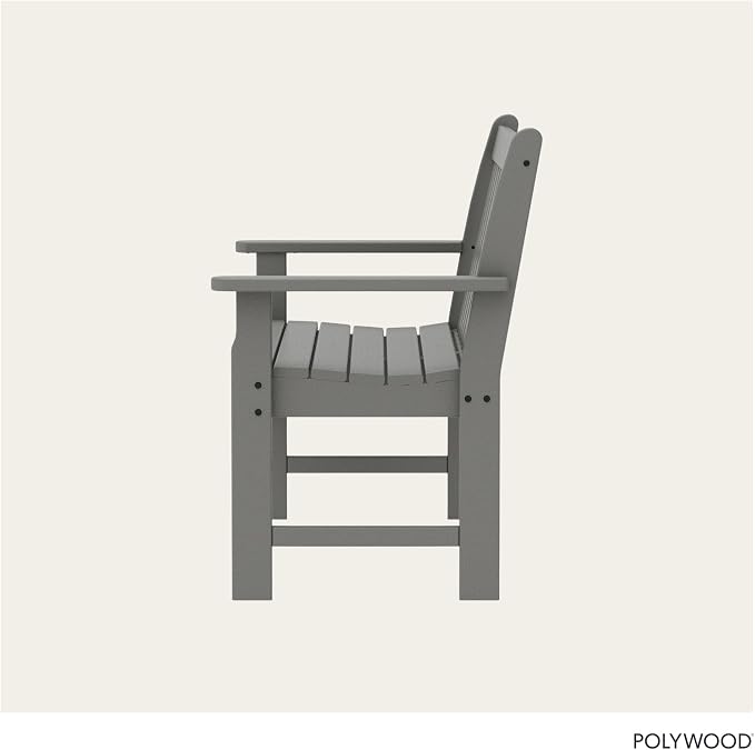 POLYWOOD GNB48GY Vineyard 48" Bench, Slate Grey - Image 6