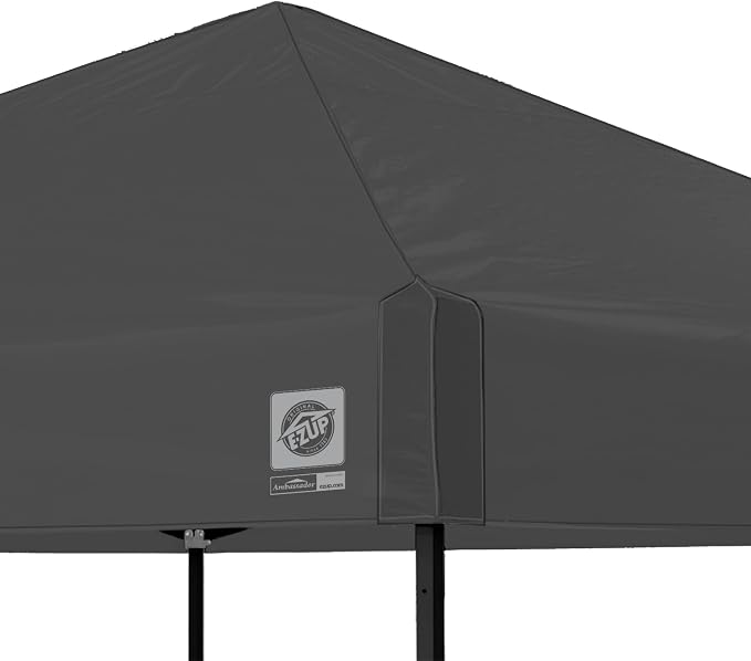 E-Z UP Ambassador Instant Pop Up Canopy Tent, Roller Bag and 4 Piece Spike Set - Image 3