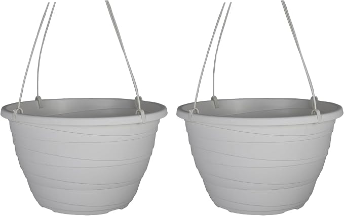 The HC Companies 13 Inch Wrapt Hanging Planters, Lightweight UV-Resistant by TheHCCompanies
