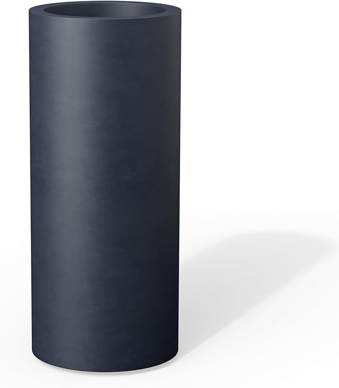 Kante 18.9 Inch Tall Cylindrical Planter, Large Round Plant Pots by Kante