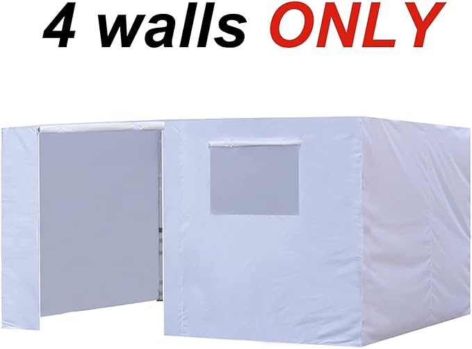 Eurmax USA Full Zippered Walls for 10 x 15 Easy Pop Up Canopy Tent, Enclosure - Image 3