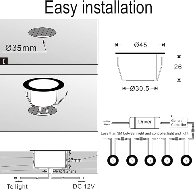 FVTLED Low Voltage Recessed RGBW Deck Light - Image 9