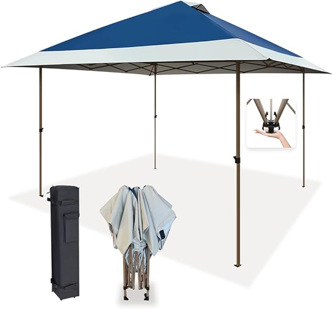OUTDOOR LIVING SUNTIME 13x13 Instant Easy Pop Up Canopy, Portable Commercial by OUTDOORLIVINGSUNTIME