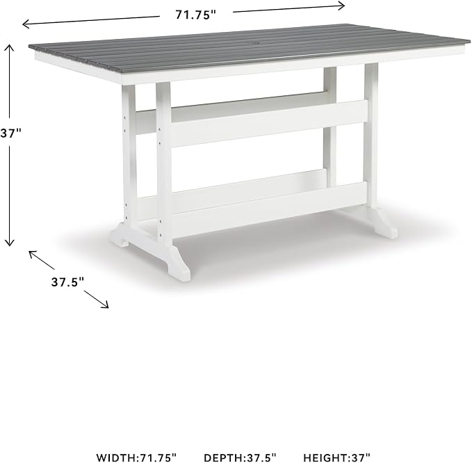 Signature Design by Ashley Transville Casual Outdoor Counter Table - Image 3
