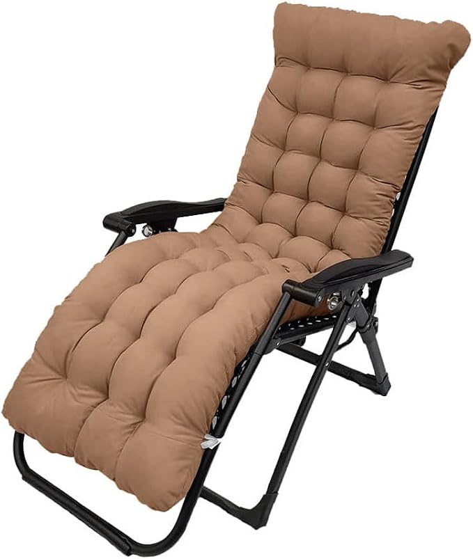 Patio Chaise Lounger Cushion, 61in Lounge Chair Recliners Chair Cushions by Pasrdqoyp