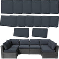 14Pcs Outdoor Cushion Covers Replacement Washable w/Zipper by Frxeyaliz