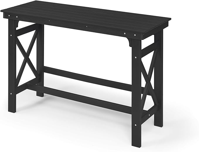 HDPE Patio Bar Table, Adirondack Outdoor Bar Height Table, HDPE Outside Pub by SeeHill