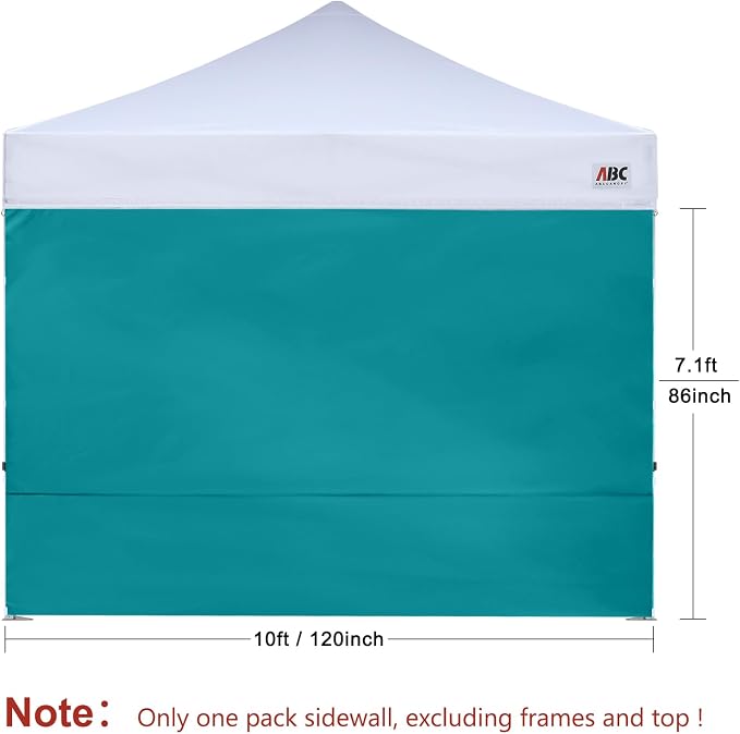 ABCCANOPY Instant Canopy SunWall 10x10 FT, 1 Pack Sidewall Only, No Frame or Top - Image 2