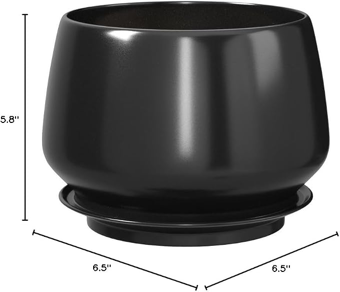 LE TAUCI Plant Pots, 4.1+5.1+6.5 inch, Ceramic Planters - Image 9