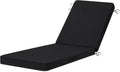 Chaise Lounge Cushions Outdoor, 4 Adjustable Ties Lounge Chair Cushions by HOMELYSIAN