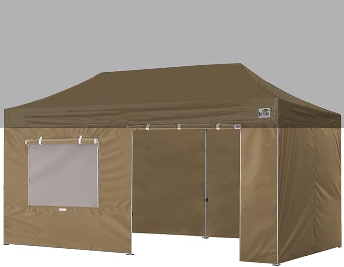Eurmax USA Full Zippered Walls for 10 x 20 Easy Pop Up Canopy Tent, Enclosure by Eurmax