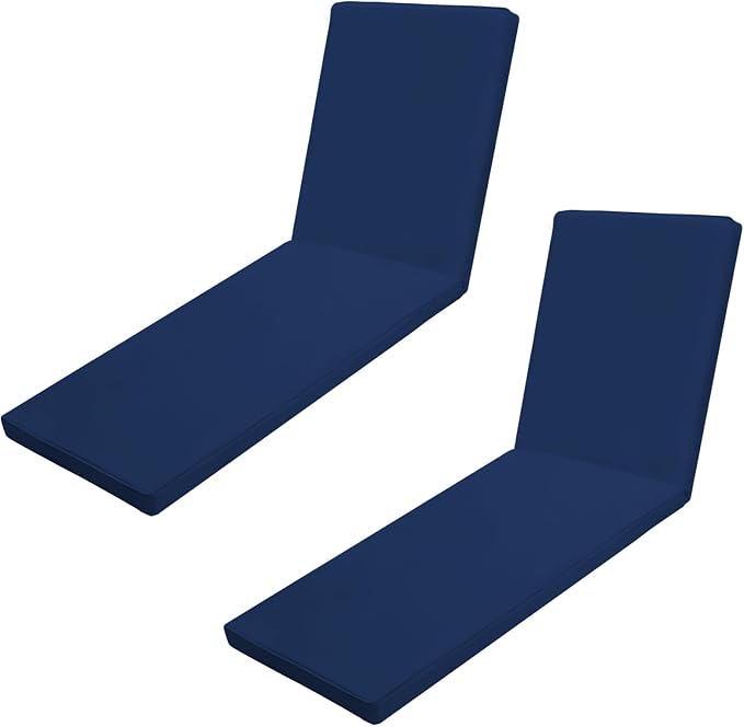Outdoor Chaise Lounge Cushions for Patio, Waterproof Replacement Seat Cushions by Iheqard