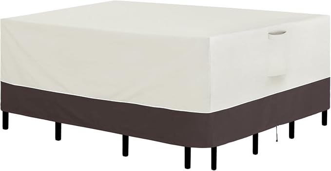 Easy-Going Patio Furniture Cover 126"x63" Rectangle Outdoor Table and Chair Set by Easy-Going
