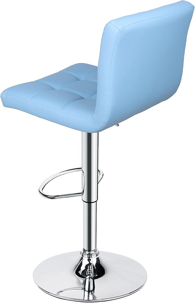 Leopard Bar Stools, Modern PU Leather Adjustable Swivel Bar Stool - Image 7