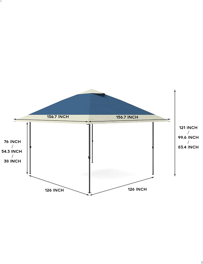 Pop Up Gazebo 13x13, Outdoor Canopy Shelter - Image 2