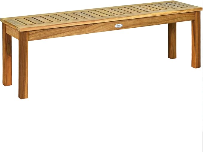 Tangkula 52 Inches Acacia Wood Outdoor Bench - Image 9