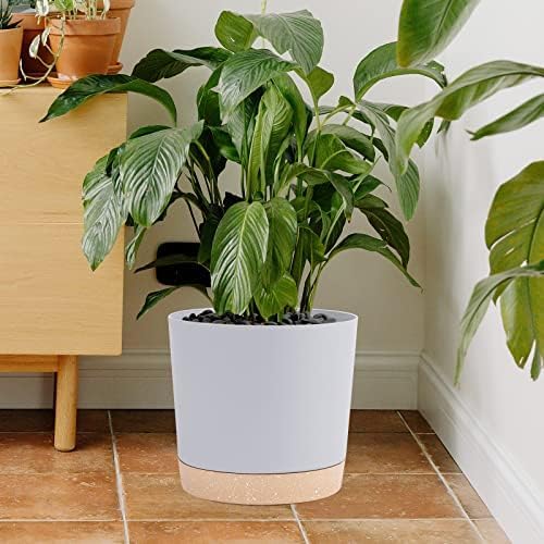 QCQHDU 10 inch Plant Pot, 2 Pack Planters - Image 5