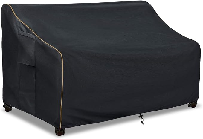 Patio 3-Seater Sofa Cover, Outdoor Couch Cover Fits up to 76W x 32.5D x 33H by LSongSKY