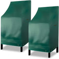 RosieLily High Back Patio Chair Covers Waterproof Heavy Duty Stackable Outdoor by RosieLily