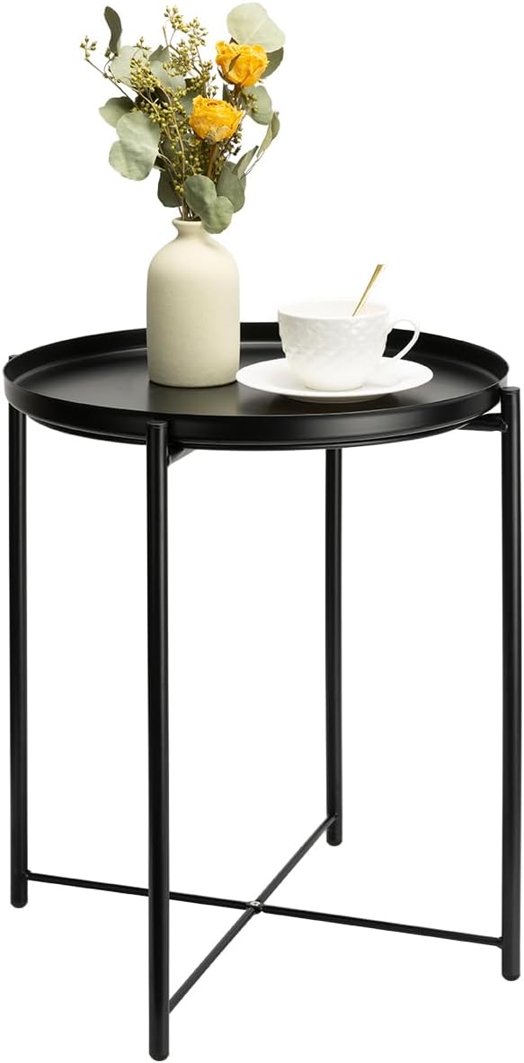 danpinera Metal Black Side Table by danpinera