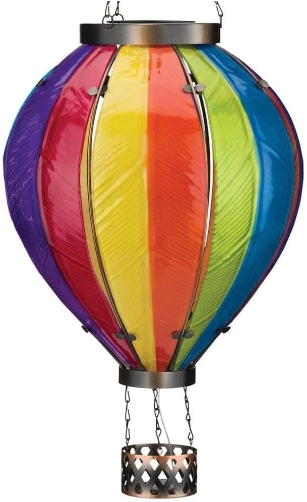 Regal Art & Gift Hot Air Balloon Solar Lantern – Hanging Solar-Powered LED by REGALARTGIFT