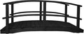 10 FT Black Amish Made Garden Bridge by Unknown