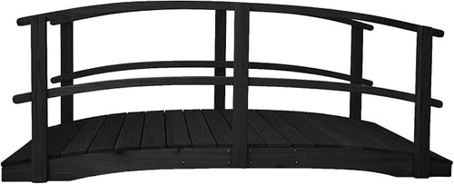 10 FT Black Amish Made Garden Bridge by Unknown