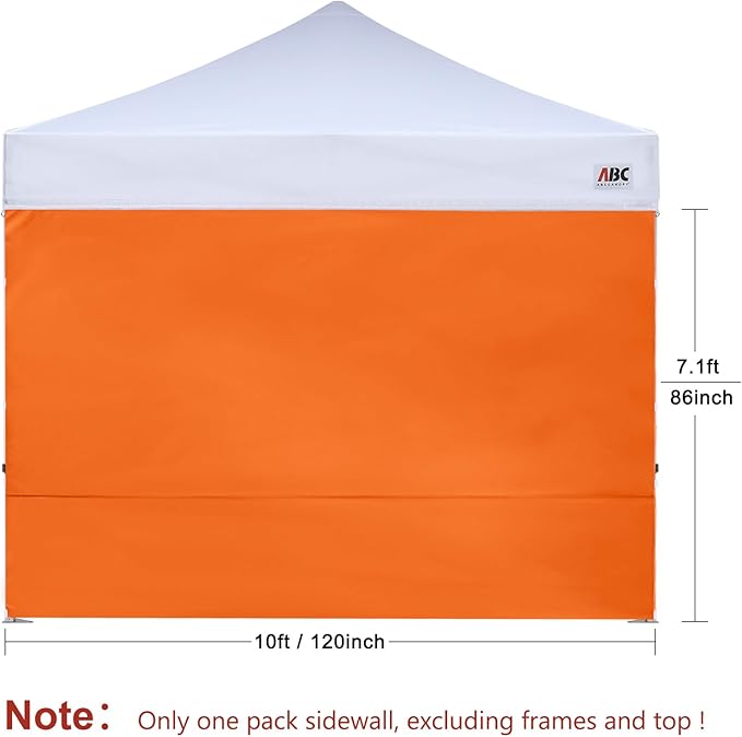ABCCANOPY Instant Canopy SunWall 10x10 FT, 1 Pack Sidewall Only, No Frame or Top - Image 2