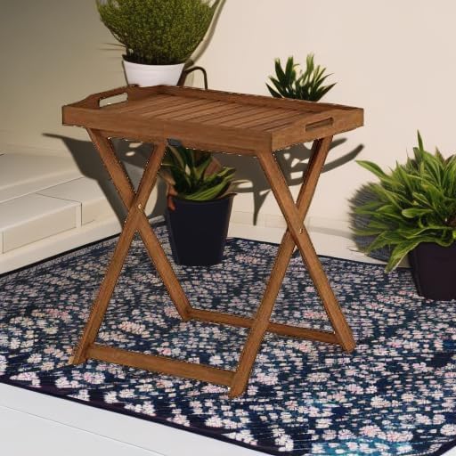 Furinno FG19557 Tioman Outdoor Hardwood Tray Table Large - Image 2