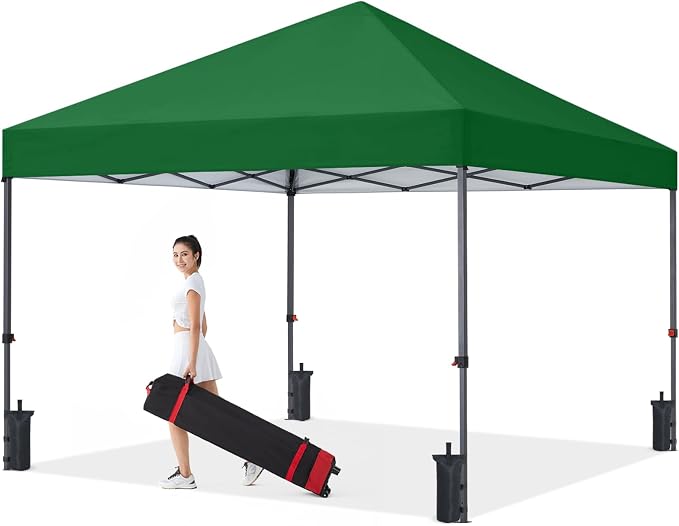 COOSHADE Durable Easy Pop Up Canopy Tent 10x10Ft, Forest Green by COOSHADE